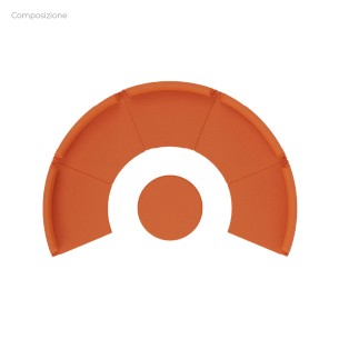 Composizione Flora - 5 Pouf Angolari Stretti con... 2