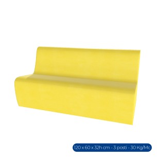 Forma Morbida Flora Seduta Divano 3 Posti in Similpelle...