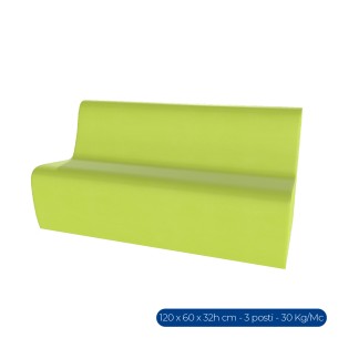 Forma Morbida Flora Seduta Divano 3 Posti in Similpelle...