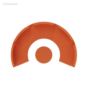 Composizione Flora - 5 Pouf Angolari Stretti con... 2