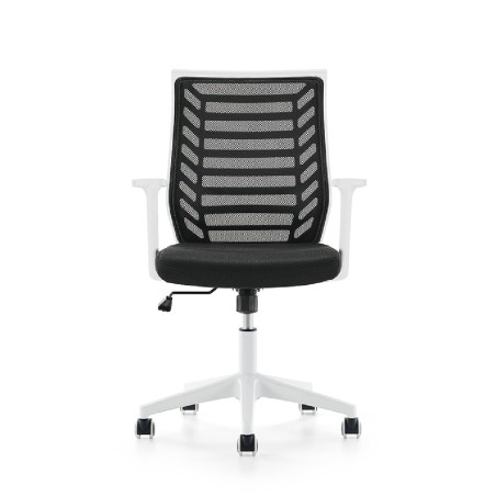 Sedia da Ufficio Modello 907W su Ruote - Colore Bianco/Nero