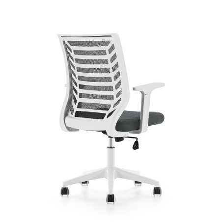Sedia da Ufficio Modello 907W su Ruote  - Colore Bianco/Grigio