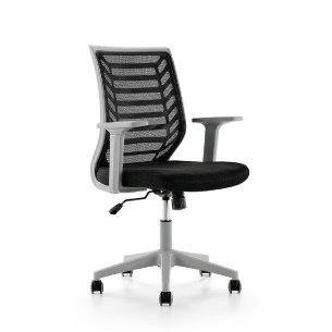 Sedia da Ufficio Modello 907G su Ruote - Colore Grigio/Nero