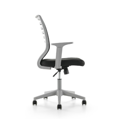 Sedia da Ufficio Modello 907G su Ruote - Colore Grigio/Nero