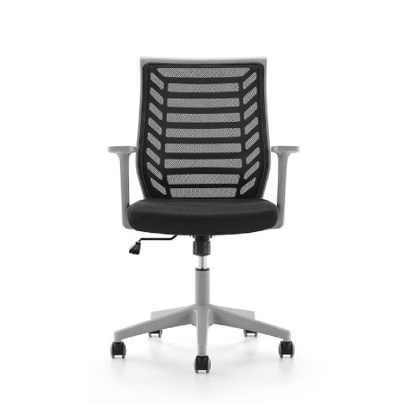 Sedia da Ufficio Modello 907G su Ruote - Colore Grigio/Nero