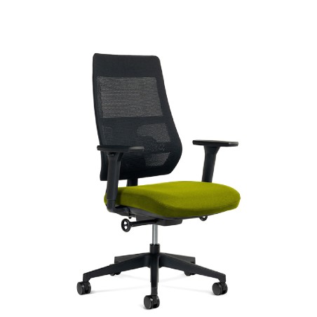 Sedia Operativa Modello 934M - Colore Nero/Verde