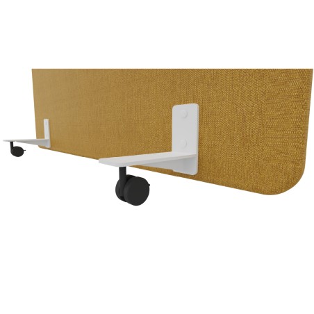 Pannello Fonoassorbente con Ruote - Dimensioni 140 x 180 cm - Colore Giallo