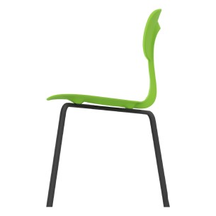 Sedia Giglio con Gancio - Altezza Seduta 46 cm - Colore Nero/Verde 2