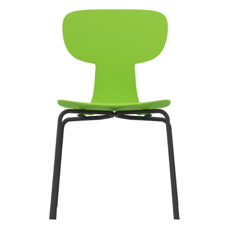 Sedia Giglio con Gancio - Altezza Seduta 46 cm - Colore Nero/Verde