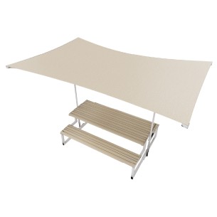 Panca e Tavolo con Parasole Modello Radura - Dimensioni...