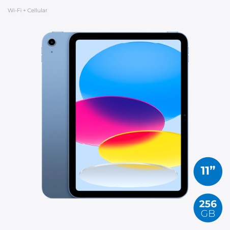 Tablet - Apple iPad 11"- Wi-Fi + Cellular 256GB - Blue