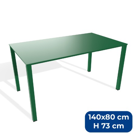 Tavolo da Esterno Modello Radura Essenza - Dimensioni 140 x 80 x 73 cm - In Metallo - Colore...