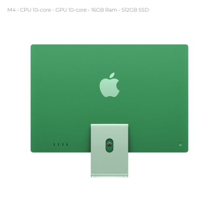 All in One 24" Retina 4.5K -  Apple IMac - CPU Apple M4 chip with 10‑core CPU and 10‑core...