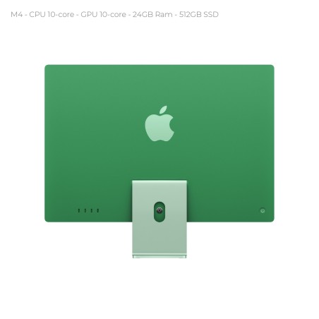 All in One 24" Retina 4.5K - Apple IMac - M4 CPU 10‑core - GPU 10‑core - 24GB Ram - 512GB...