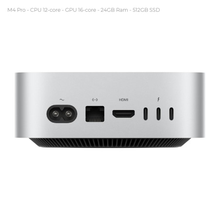 Computer Desktop - Apple Mac Mini - CPU M4 Pro - Ram 24 Gb - SSD 512 GB - MacOS Sequoia