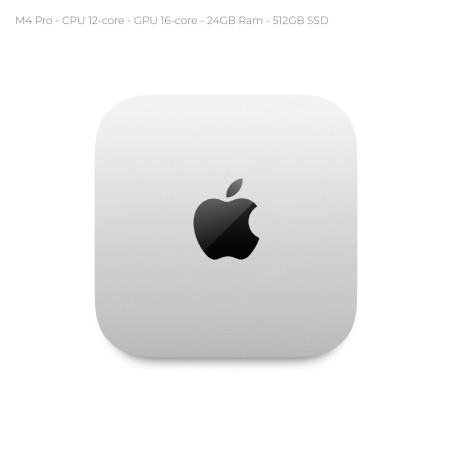 Computer Desktop - Apple Mac Mini - CPU M4 Pro - Ram 24 Gb - SSD 512 GB - MacOS Sequoia