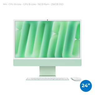 All in One 24" Retina 4.5K - Apple IMac - M4 CPU 8‑core -...