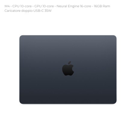 Notebook 13" - Apple MacBook Air - M4 CPU 10-core - GPU 10-core - Ram 16GB - SSD 512GB -...