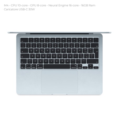 Notebook 13" - Apple MacBook Air - M4 CPU 10-core - GPU 8-core - Ram 16GB - SSD 256GB -...