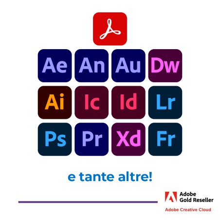 Creative Cloud Enterprise K12 Shared Device - Nuova Attivazione VIP MP EDU - 1 Dispositivo...