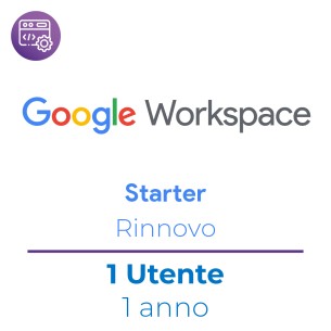 Google Workspace Starter - 1 Utente - Rinnovo 1 Anno