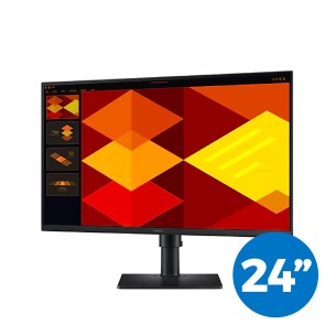 Monitor 24" Multimediale - Samsung S24D406 - Full Hd - Hdmi - Display Port - Rotazione 90° (Tilt\Pivot)