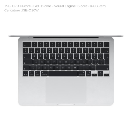 Notebook 13" - Apple MacBook Air - M4 CPU 10-core - GPU 8-core - Ram 16GB - SSD 256GB -...