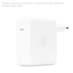 Notebook 16" - Apple MacBook Pro - M4 Max CPU 14-core - GPU 32-core - Ram 36GB - SSD 1TB - MacOS Tahoe - Space Black 2