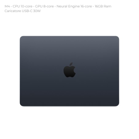 Notebook 13" - Apple MacBook Air - M4 CPU 10-core - GPU 8-core - Ram 16GB - SSD 256GB -...
