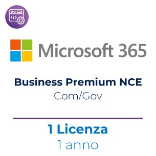 Microsoft 365 Business Premium NCE Com/Gov - 1 Utente - Abbonamento 1 Anno