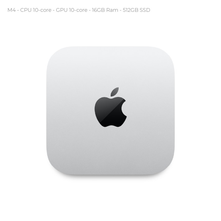 Computer Desktop - Apple Mac Mini - CPU M4 - Ram 16 Gb - SSD 512 GB - MacOS Sequoia