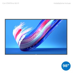 Display Informativo 98" - Digital Signage con Installazione