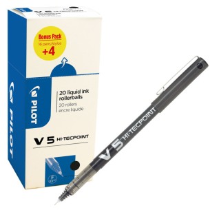 Pilot V5 HI-TECPOINT VALUE PACK Penna stick a sfera Nero...