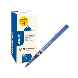 Pilot V5 HI-TECPOINT VALUE PACK Penna stick a sfera Blu...