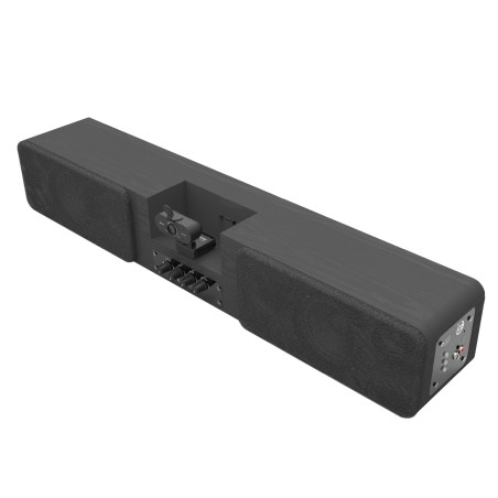Soundbar preamplificata con webcam e 2 Radio microfoni wireless e funzione ECO - SBU 2R -...
