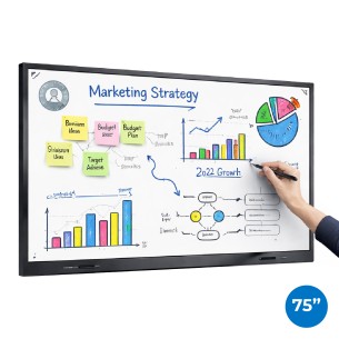 MONITOR TOUCH 75 PER SALE RIUNIONI E CONSIGLIARI - 8/128 EDLA CON LAVAGNA