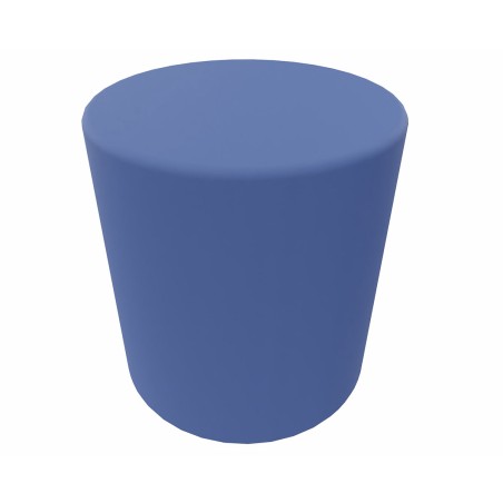 Pouf Giro in Tessuto Era - Diametro 40 cm - Altezza Seduta 45 cm - Colore Blu
