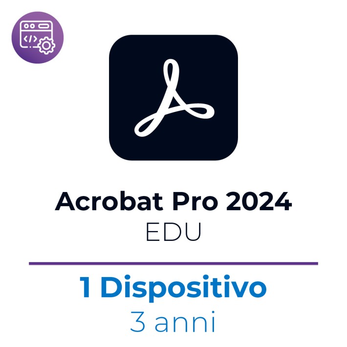 Acrobat Pro 2024 EDU - Win/Mac - 1 Dispositivo...