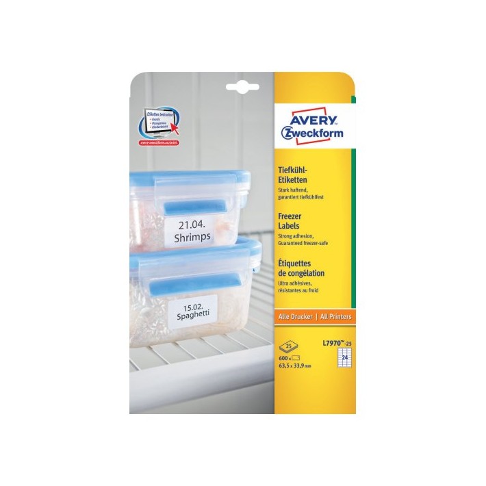 Avery L7970-25 etichetta autoadesiva Rettangolo...