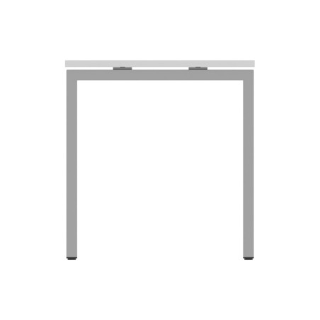 Tavolo Nova U in Melaminico - Dimensioni 140 x 70 x 74 cm – Colore Piano Bianco – Colore...