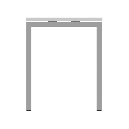 Tavolo Nova U in Melaminico - Dimensioni 140 x 60 x 74 cm  - Piano Colore Bianco - Struttura...