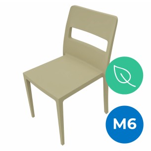 Sedia Sai Go Green - Altezza Seduta 46 cm - Colore Scocca Tortora