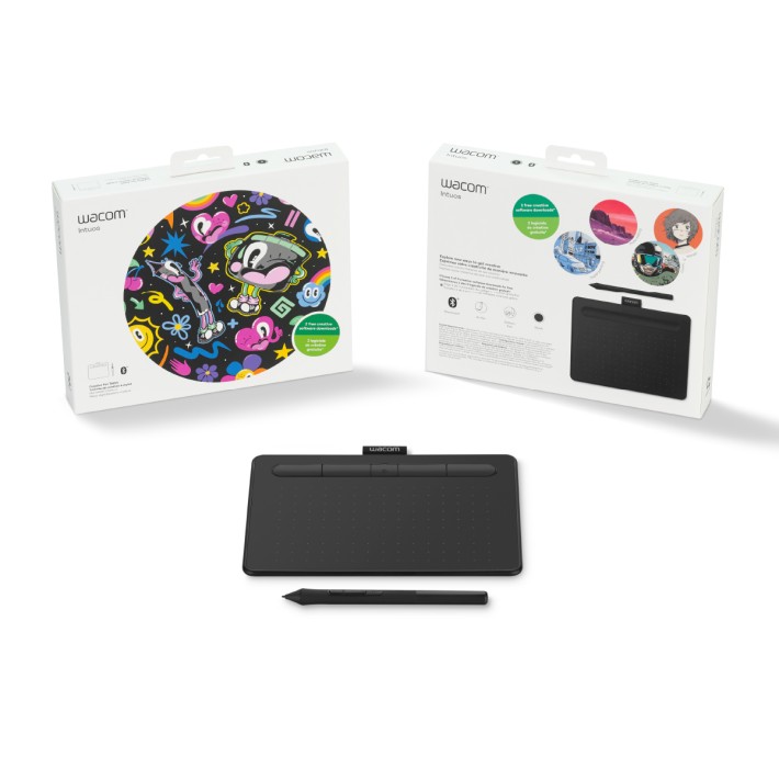 Wacom Intuos Medium Bluetooth - Tavoletta Grafica - Dimensione 10" - Nero/Verde