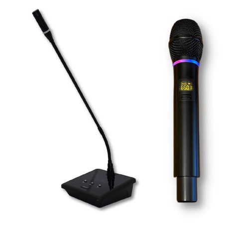 Sistema di Videoconferenza SBC2 140W - Soundbar, Webcam e Microfoni Wireless. Colore Nero