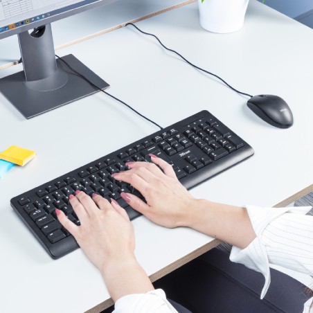 Tastiera IT - Trust TK-150 - Wired Silent - Nero