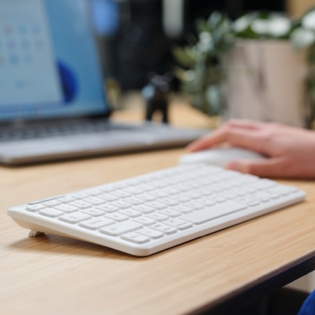 Tastiera IT - Trust Lyra - Compatta Multi-device Wireless - Bianco