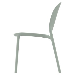 Sedia Hug Go Green con Scocca in Polipropilene - Altezza Seduta 44 cm (M6)   - Colore Verde Salvia 2