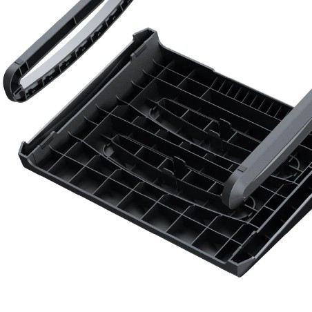 Poggiapiedi Modello Breyta - Dimensioni 9.80 x 49.00 x 36.00 cm - Altezza Regolabile a...