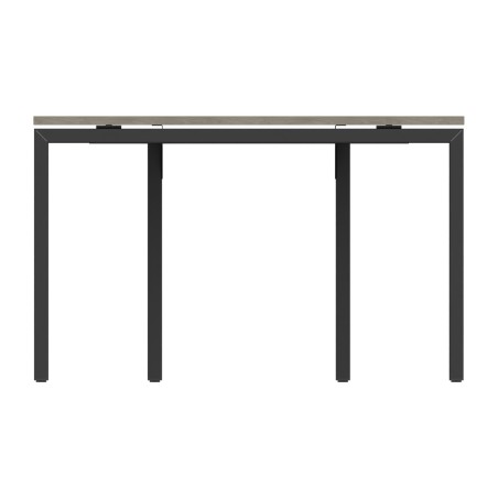 Tavolo Riunione Nova 8 Posti con 2 Fori Passacavi - Dimensioni 240x120x74 cm - Piano Grigio...