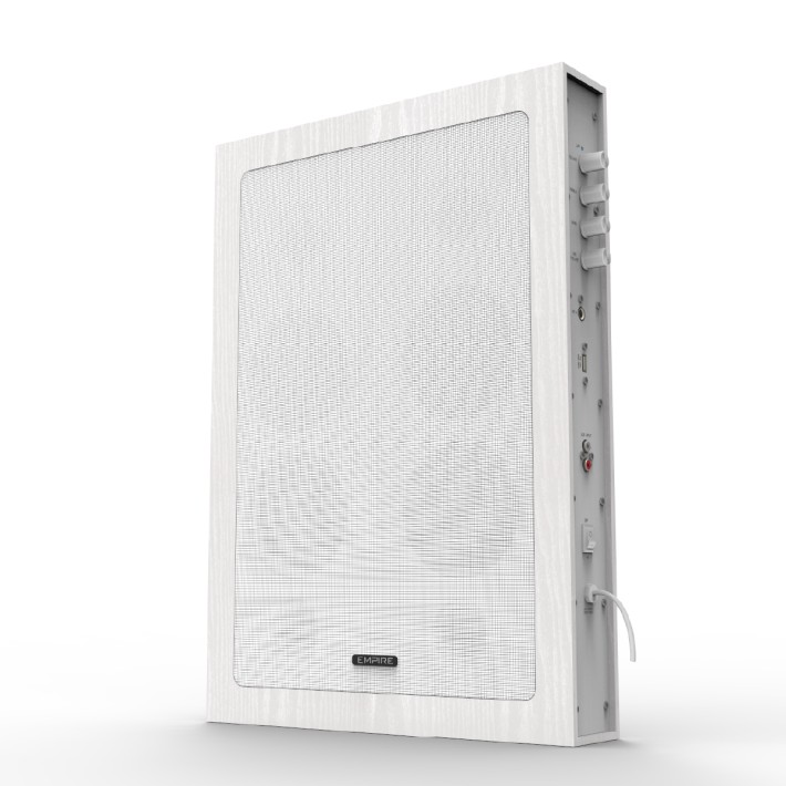 Sistema Audio Quadro Mic - con Ingresso Mic - Bianco